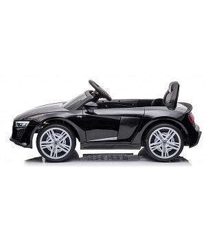 COCHE AUDI R8 SPORT 12V, NEGRO, ASIENTO CUERO, RUEDAS GOMA, MANDO RC - INDA62-A300BLACK